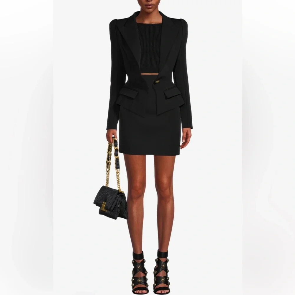 Balmain Blazer- Flap pockets Single-breasted Blazer - Picture 6 of 13